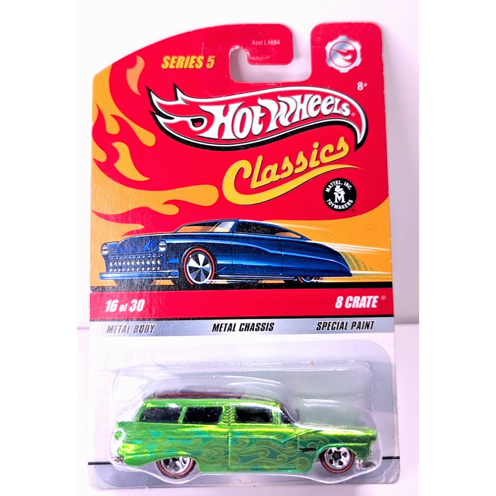 Hot Wheels 8 Crate Classics Series 5 #16/30 2009 Rubber Tires Rare VHTF!